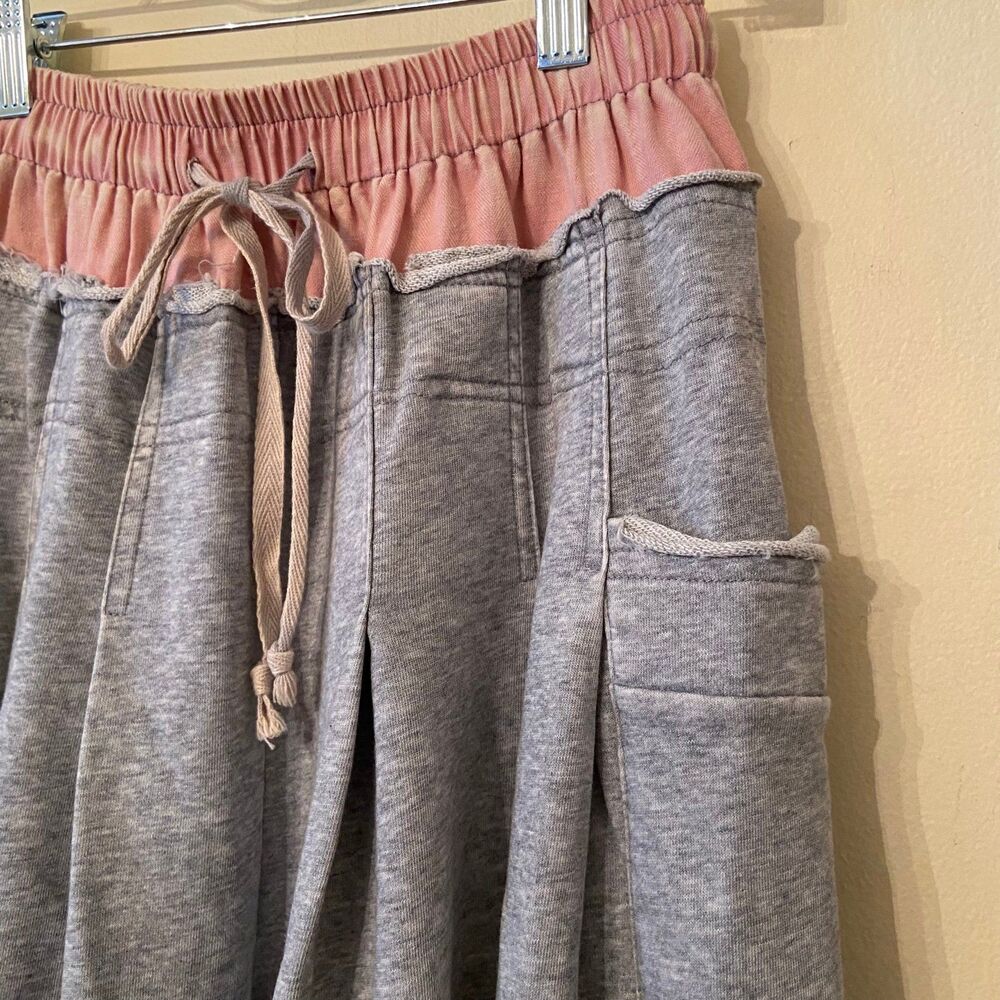 Oli & Hali pants OLI HALI sweatpants casual grey sweats womens sz small wide leg - Picture 4 of 12